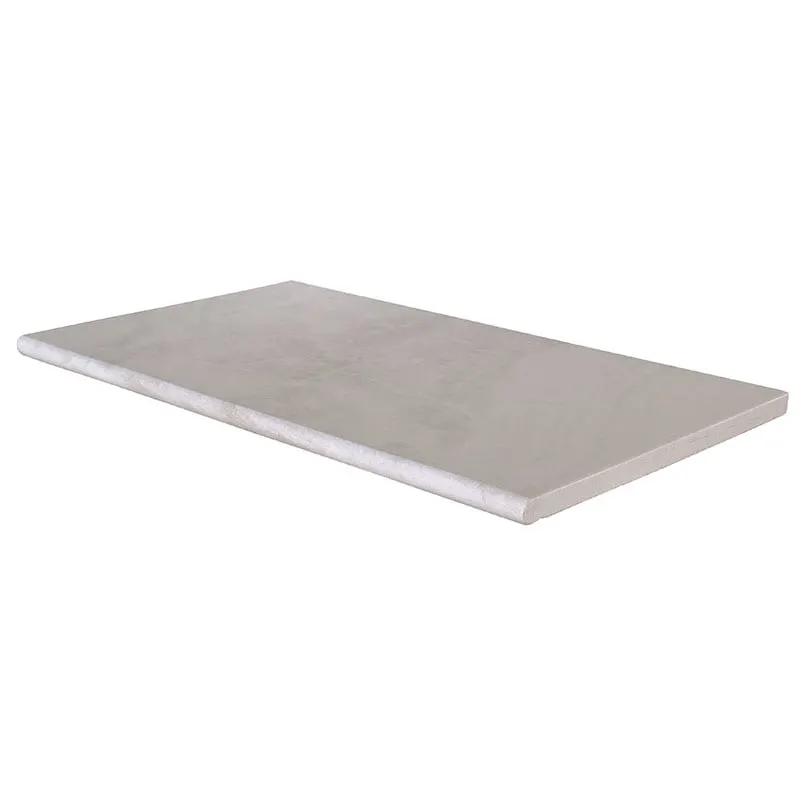 Praia Grey Matte Marble Look Porcelain Pool Copings 13x24 close up