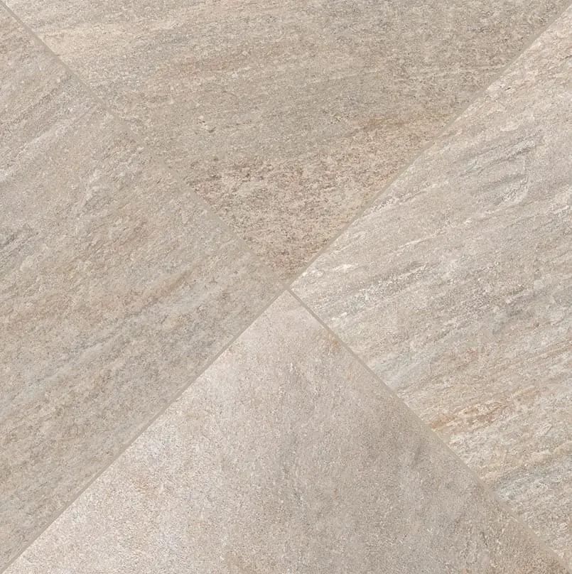 Quartz Beige Matte Porcelain Pool Copings 13x24 angled view