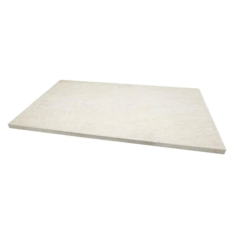 Legions Quartz White Matte Porcelain Pool Copings 13x24 close up