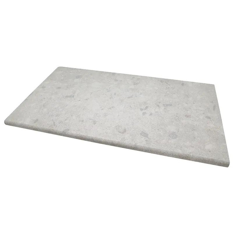 Terrazo Glacier Matte Porcelain Pool Copings 13x24 close up