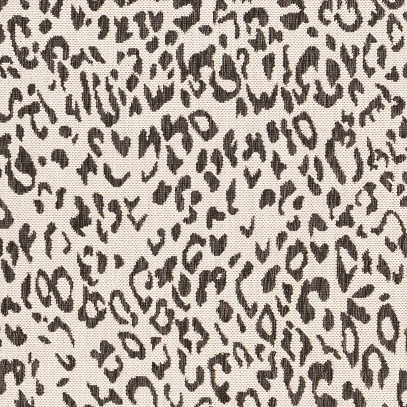 Alderbury White Leopard Print Outdoor Rug by Boutique Rugs