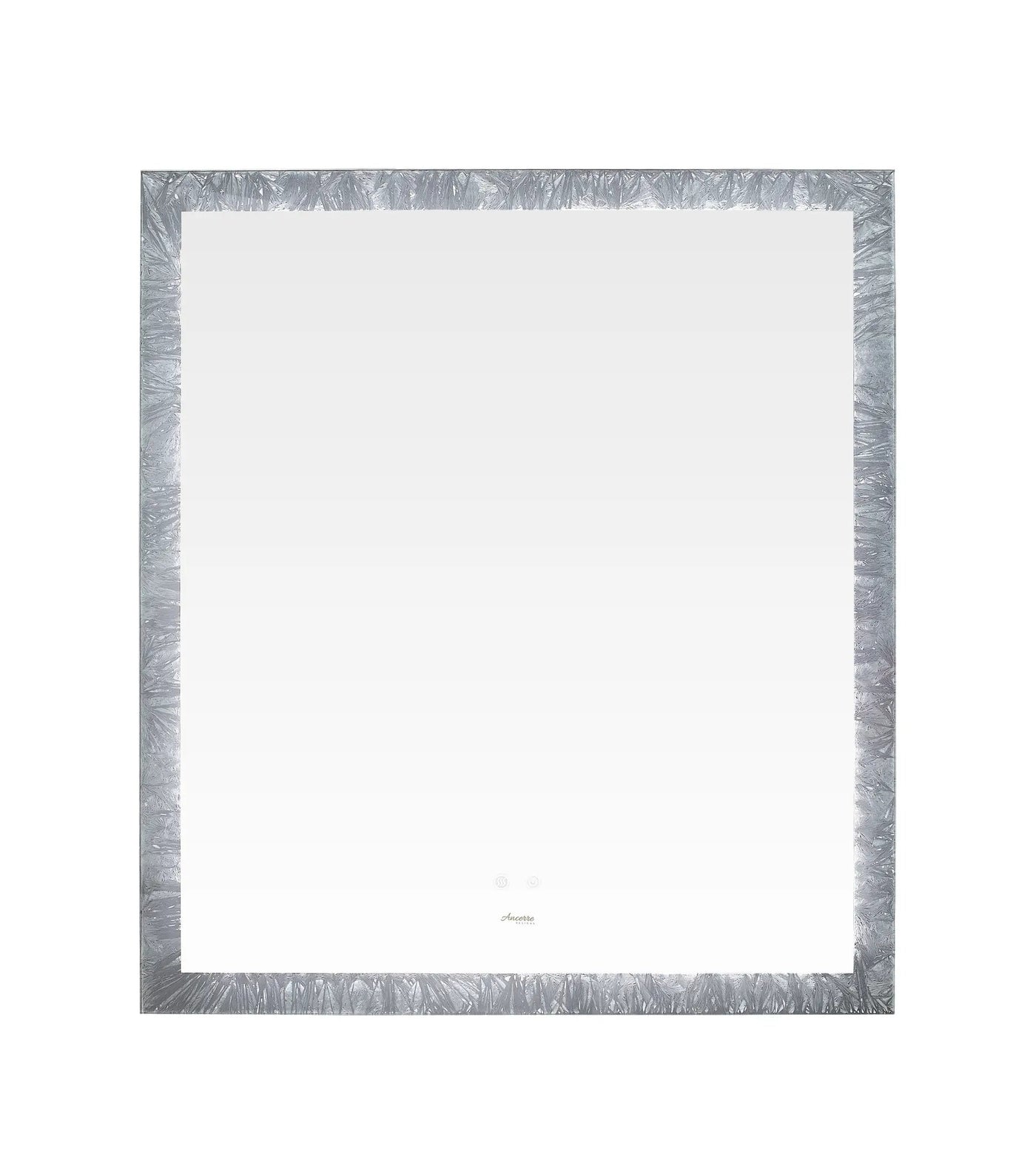 Frysta LED Frameless Rectangular Mirror Lighted Bathroom Vanity with Dimmer and Defogger by Ancerre Designs