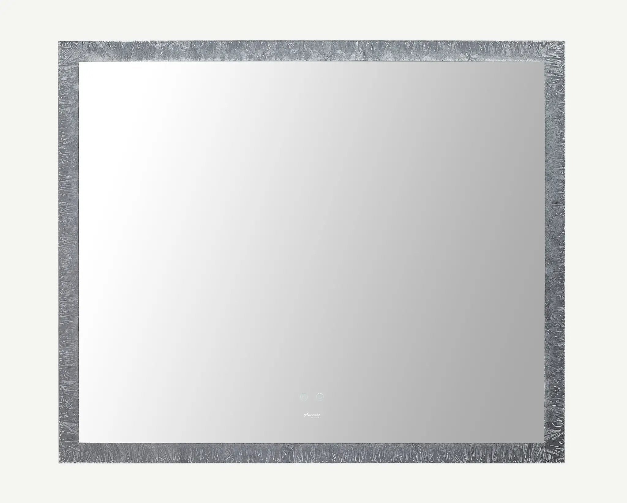 Frysta LED Frameless Rectangular Mirror Lighted Bathroom Vanity with Dimmer and Defogger by Ancerre Designs