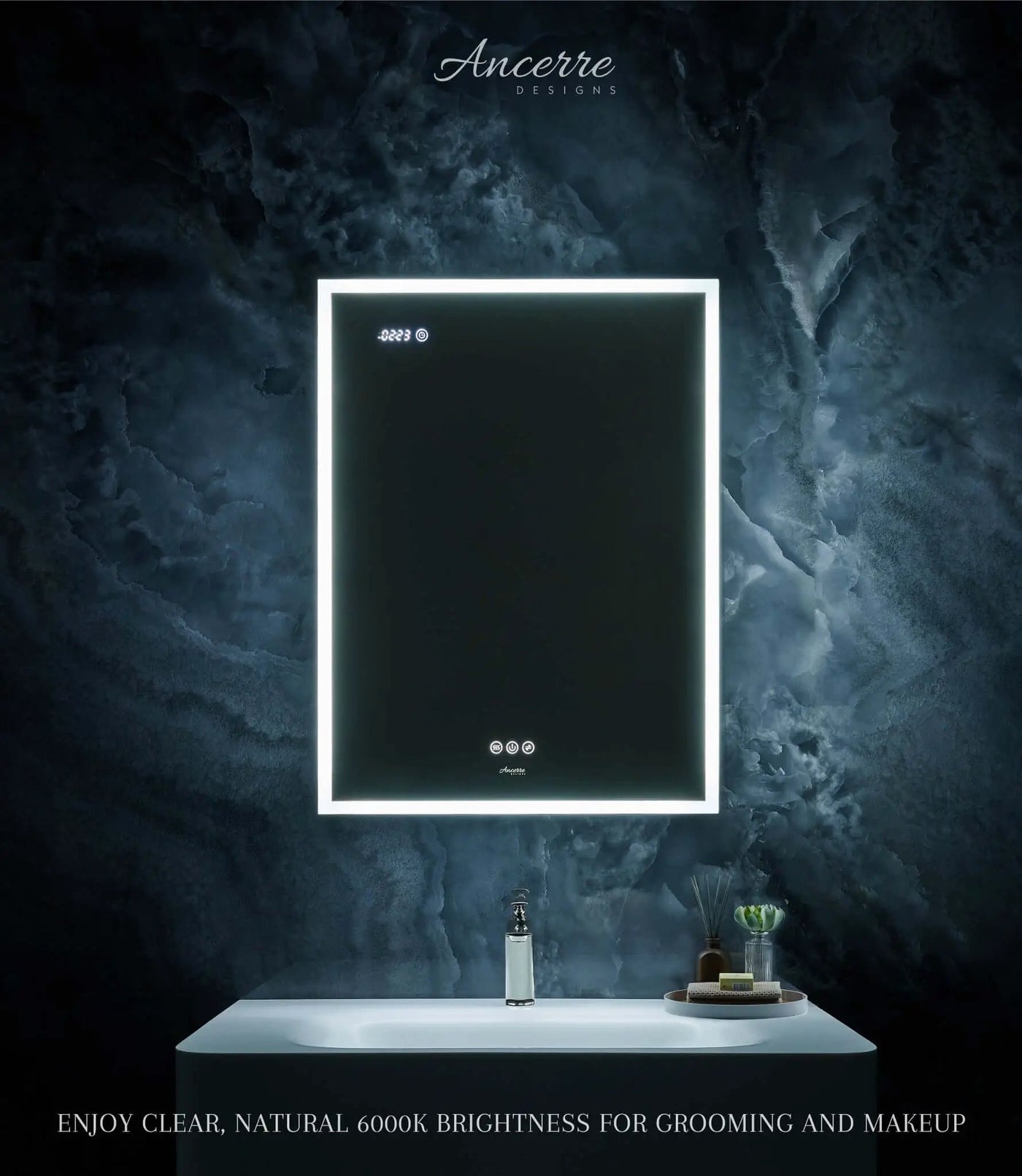 Pagani LED Mirror Cabinet with Defogger, Dimmer, Magnifier & USB outlet by Ancerre Designs