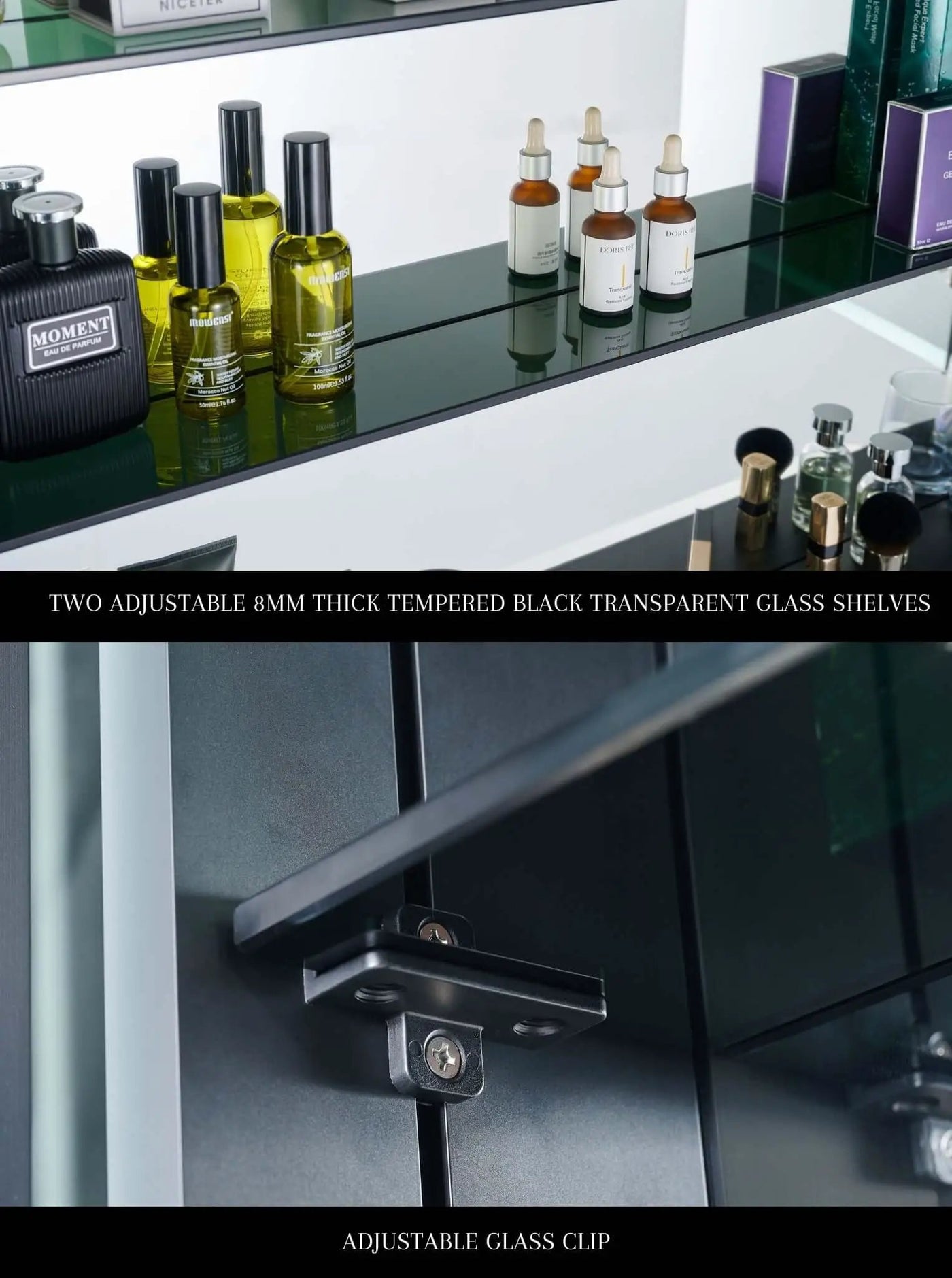 Pagani LED Mirror Cabinet with Defogger, Dimmer, Magnifier & USB outlet by Ancerre Designs