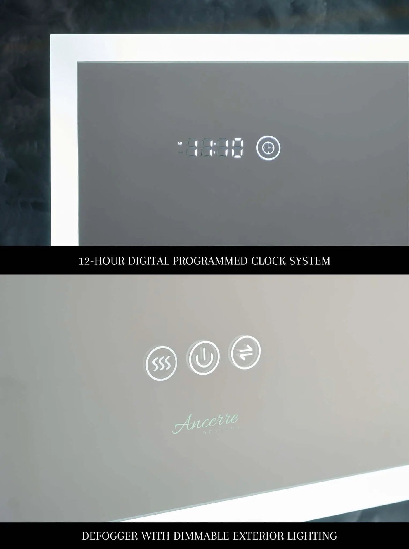 Pagani LED Mirror Cabinet with Defogger, Dimmer, Magnifier & USB outlet by Ancerre Designs