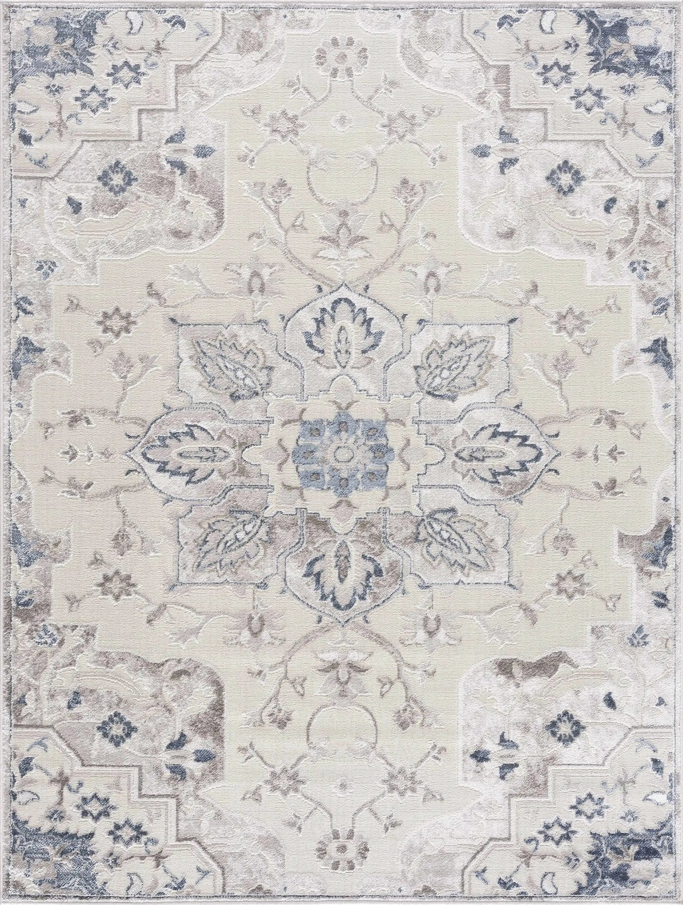 Calum Blue & Gray Area Rug - Clearance by Boutique Rugs