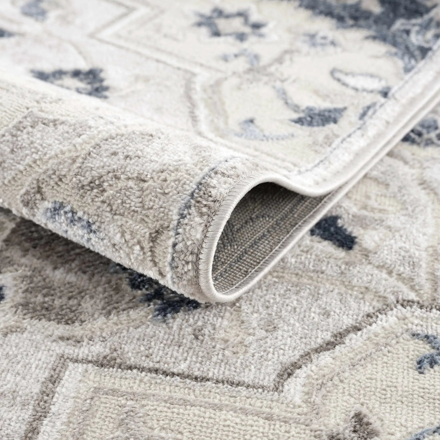 Calum Blue & Gray Area Rug - Clearance by Boutique Rugs