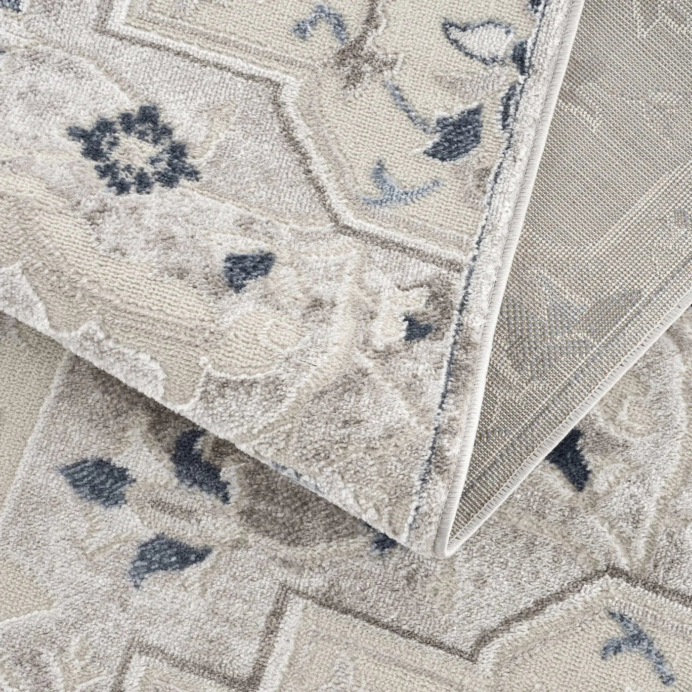 Calum Blue & Gray Area Rug - Clearance by Boutique Rugs