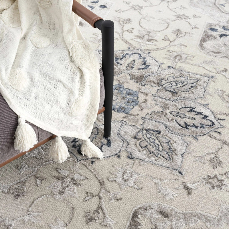 Calum Blue & Gray Area Rug by Hauteloom