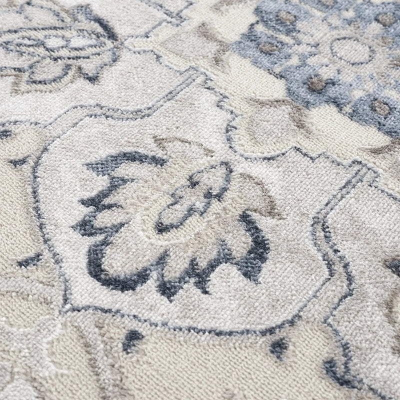 Calum Blue & Gray Area Rug by Hauteloom