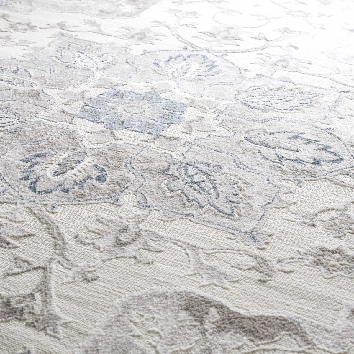 Calum Blue & Gray Area Rug by Hauteloom
