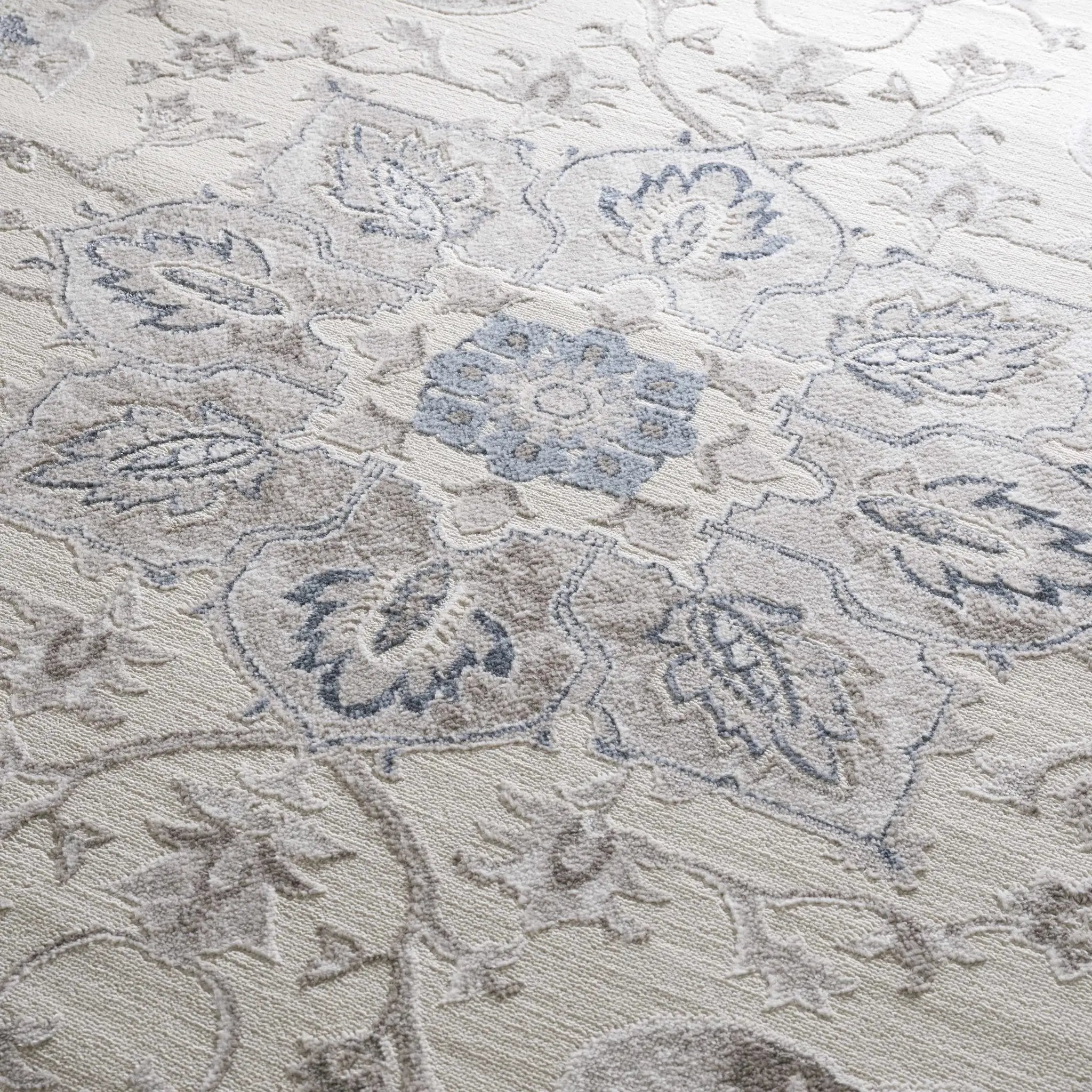 Calum Blue & Gray Area Rug - Clearance by Boutique Rugs