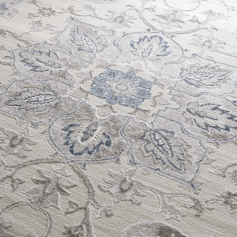 Calum Blue & Gray Area Rug - Clearance by Boutique Rugs