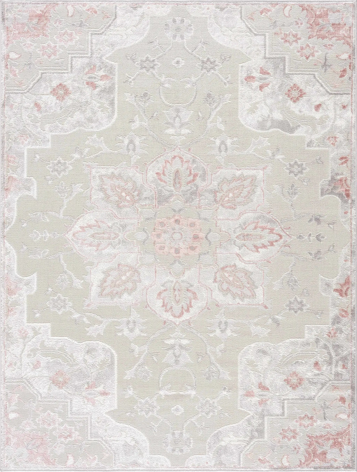 Calum Pink & Gray Area Rug by Hauteloom