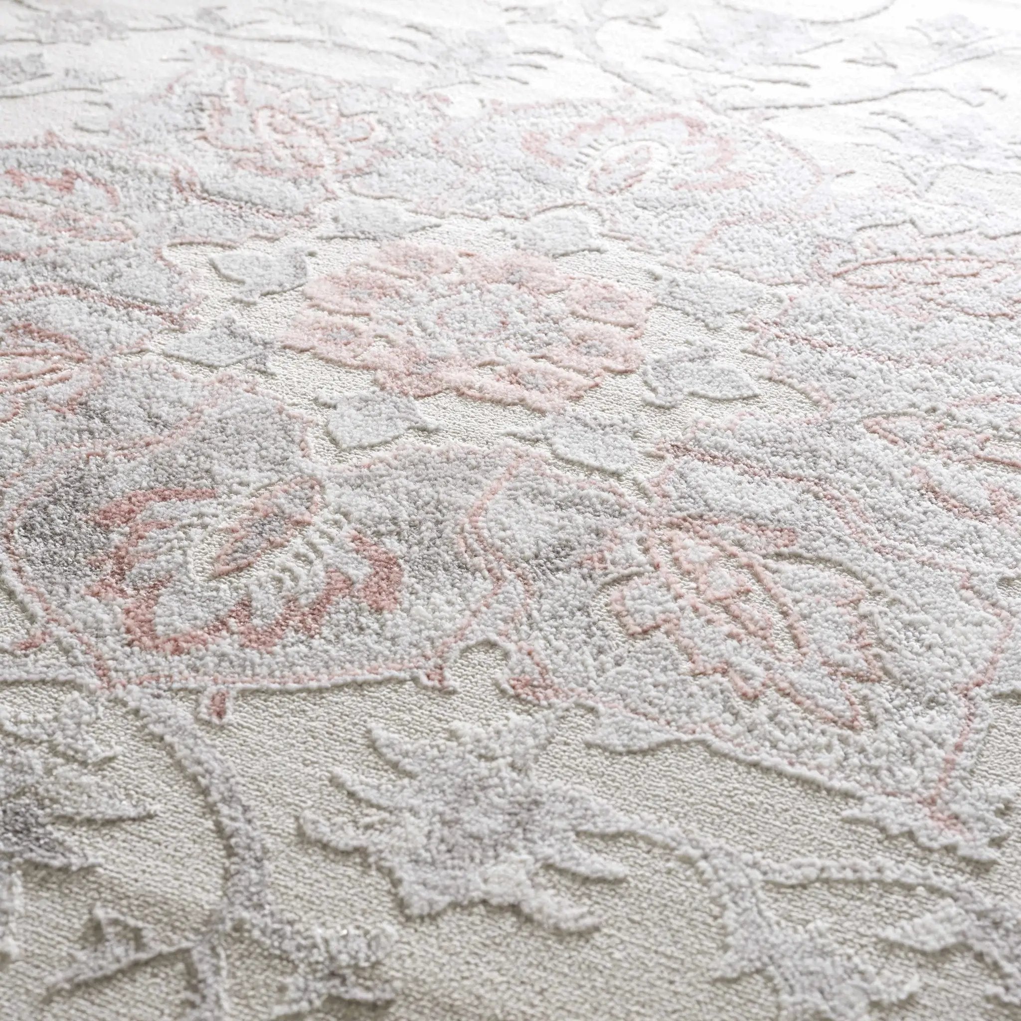 Calum Pink & Gray Area Rug by Hauteloom