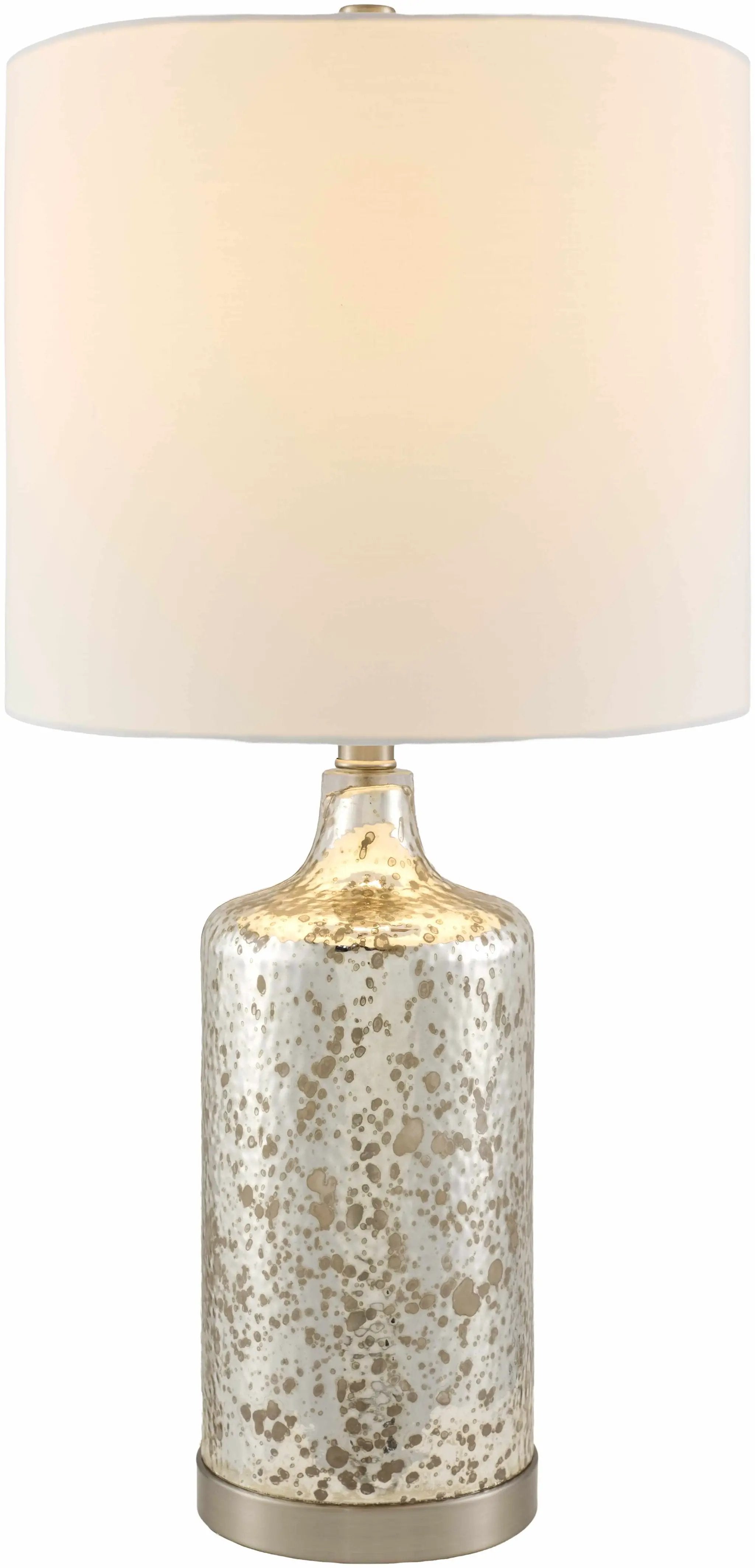 Lentner Ribbed White Ceramic Table Lamp by Boutique Rugs