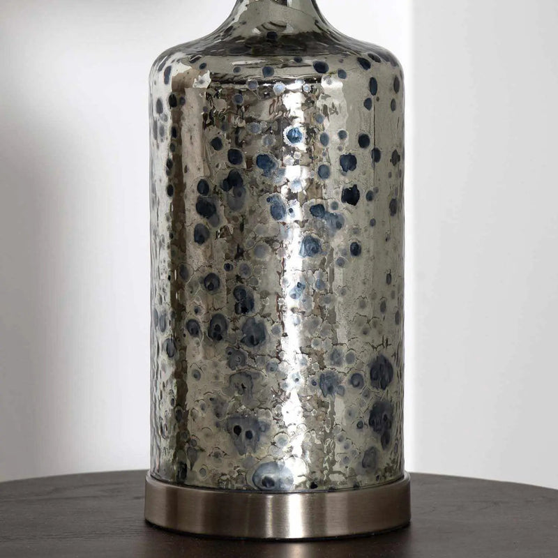 Lentner Ribbed White Ceramic Table Lamp by Boutique Rugs