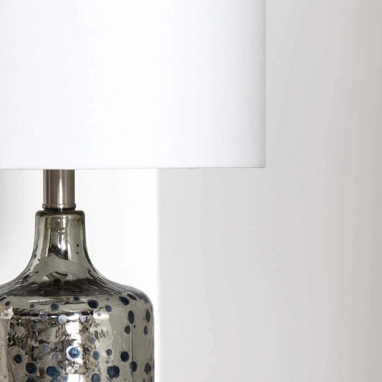 Lentner Ribbed White Ceramic Table Lamp by Boutique Rugs