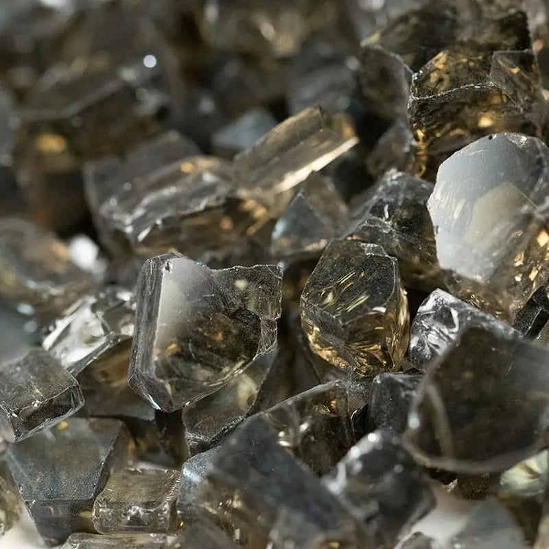 Titan Brown Crushed Glass Pavers close up