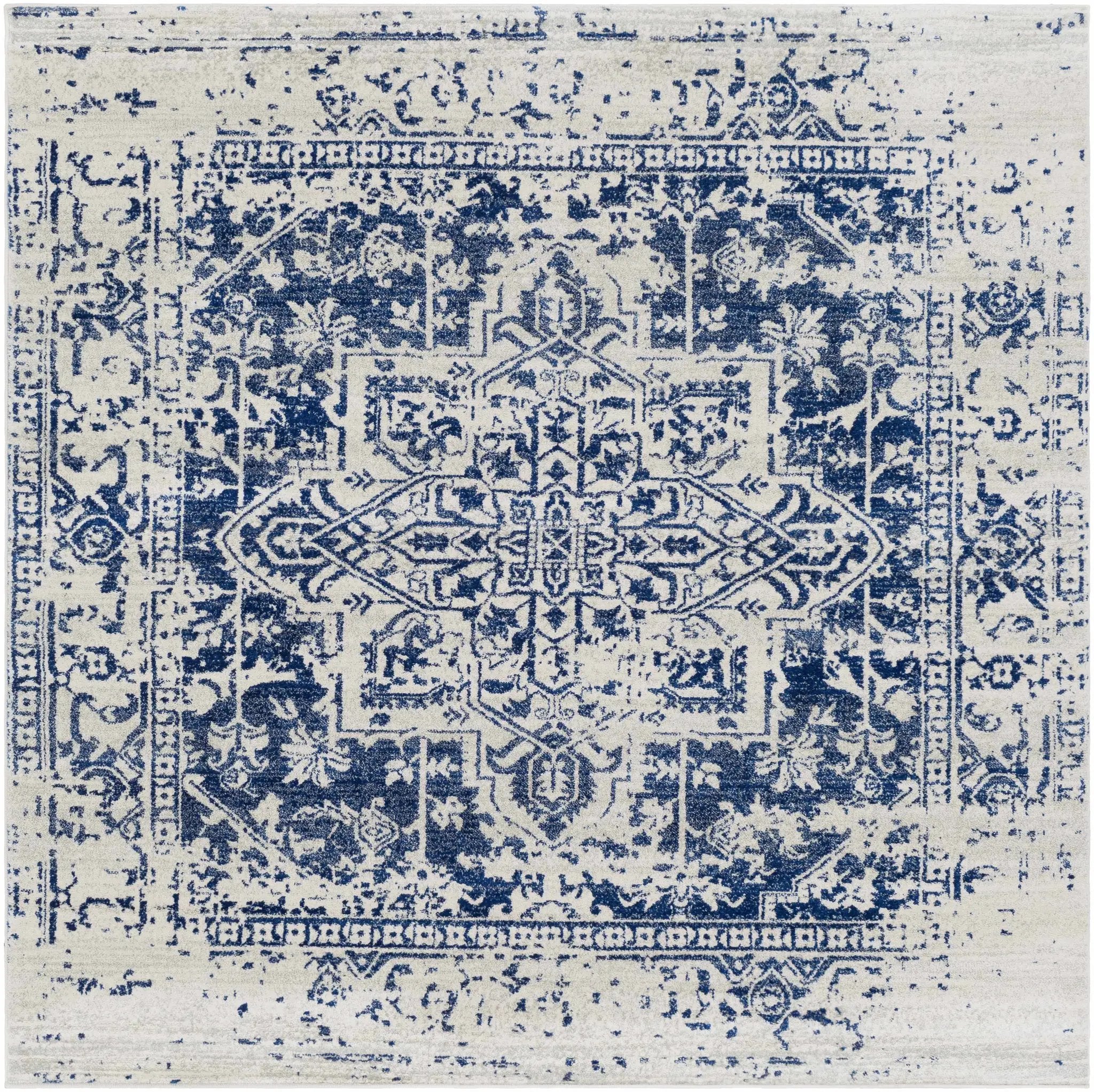 Rachel Navy Area Rug by Boutique Rugs
