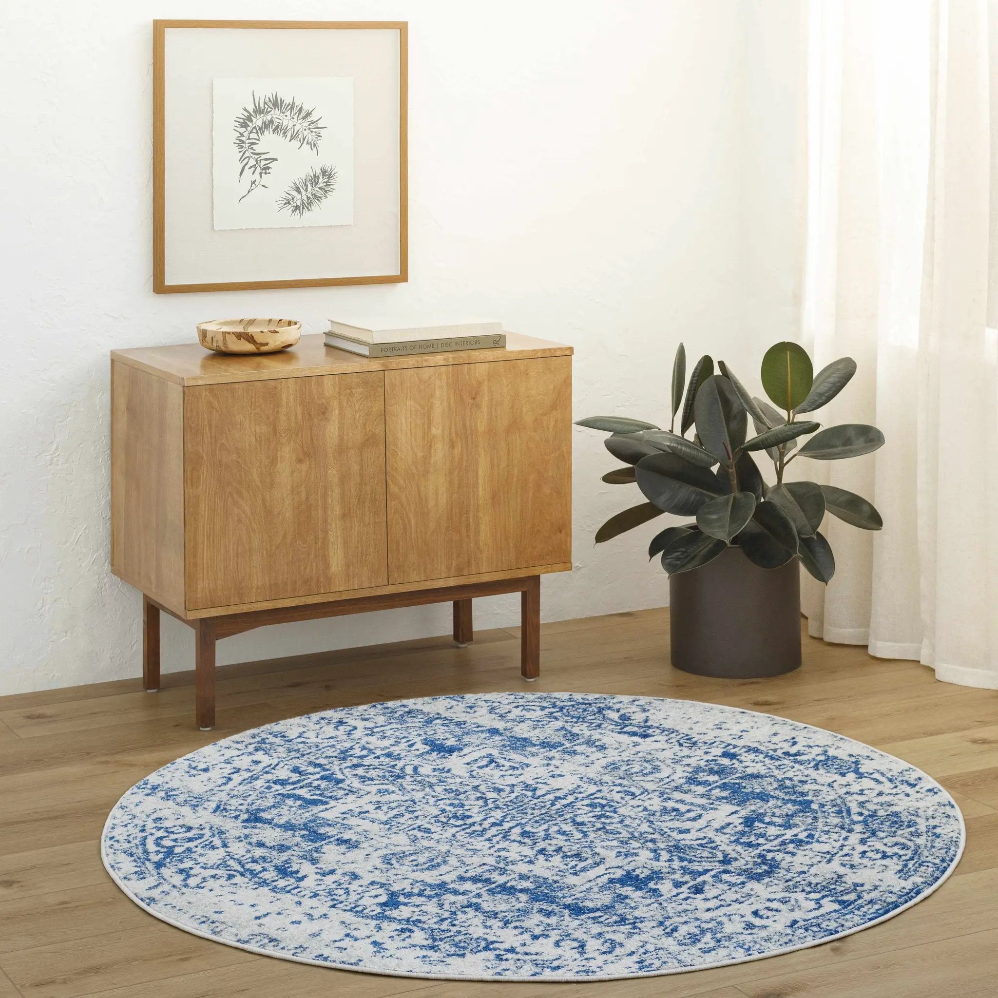 Rachel Navy Area Rug by Boutique Rugs