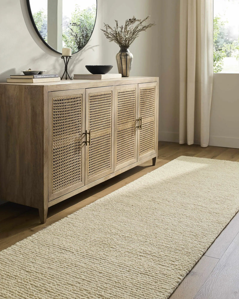 Winta Cream Wool Area Rug by Boutique Rugs
