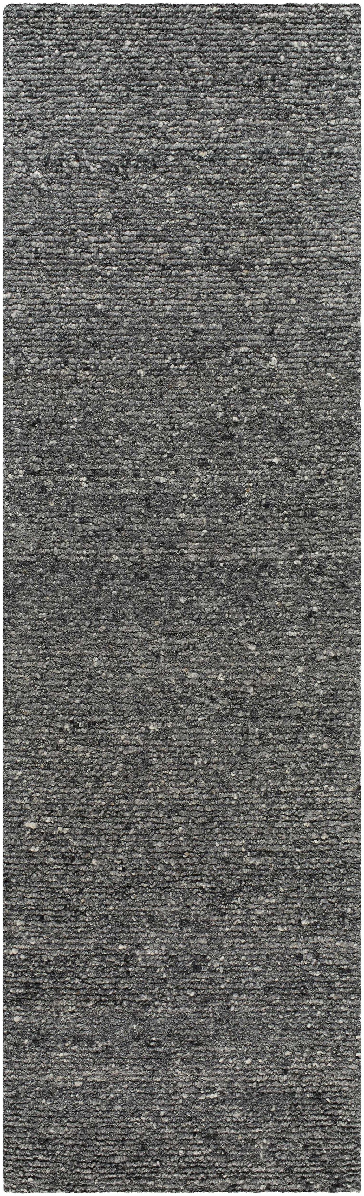 Winta Black Wool Area Rug by Boutique Rugs