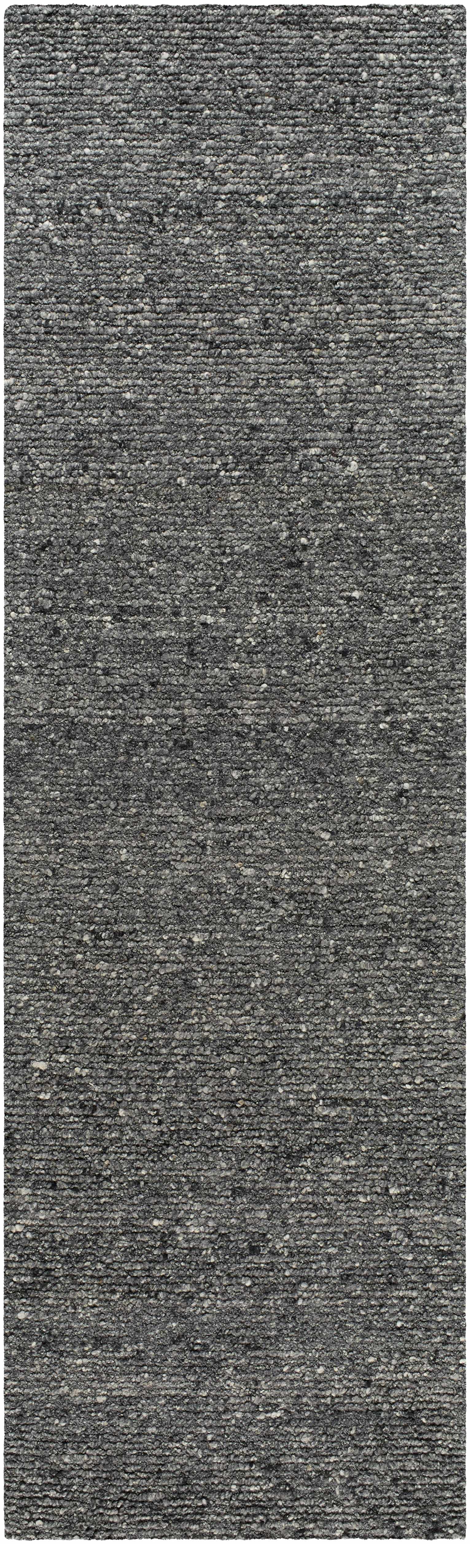 Winta Black Wool Area Rug by Boutique Rugs