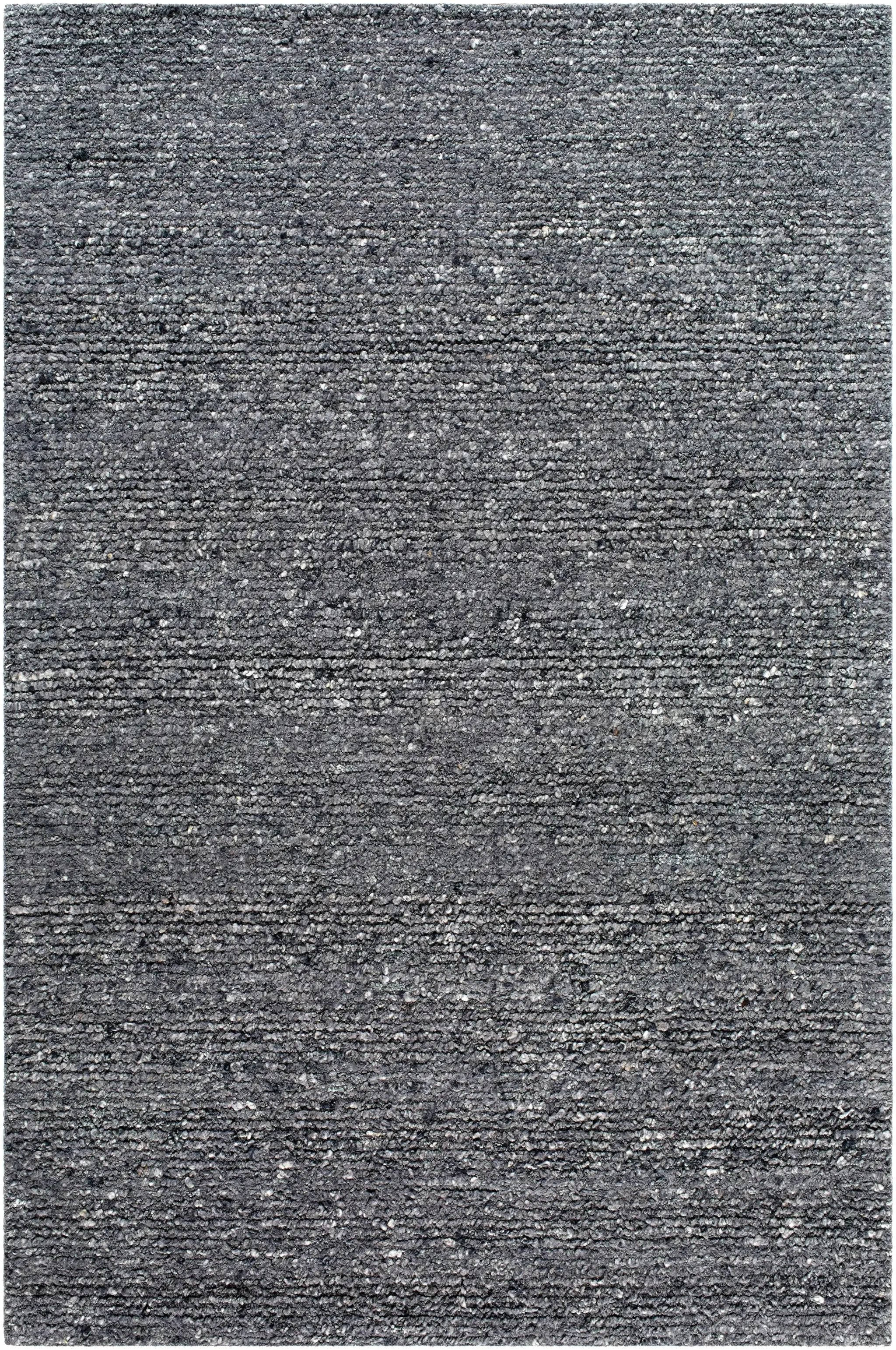 Winta Black Wool Area Rug by Boutique Rugs
