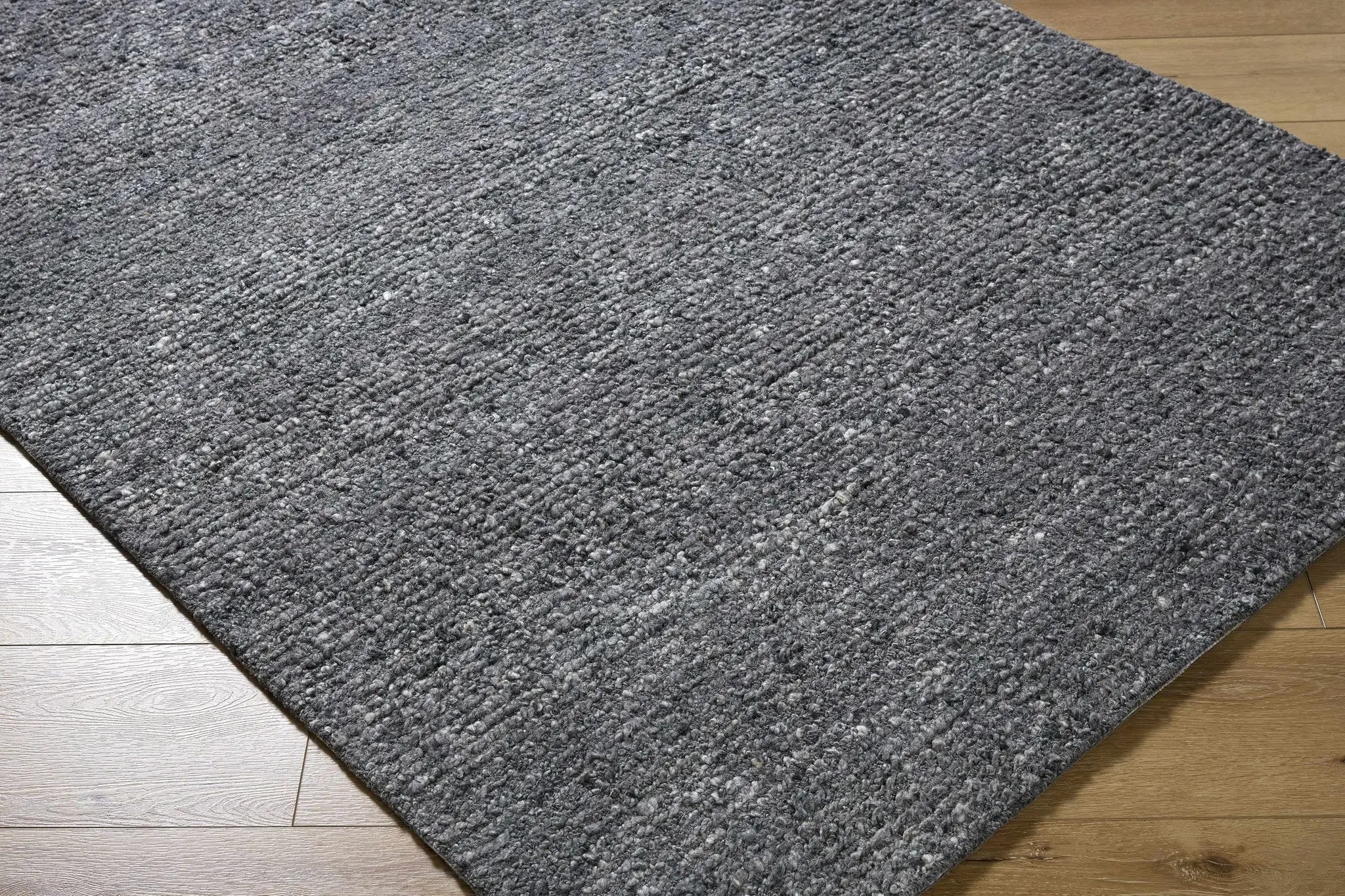 Winta Black Wool Area Rug by Boutique Rugs