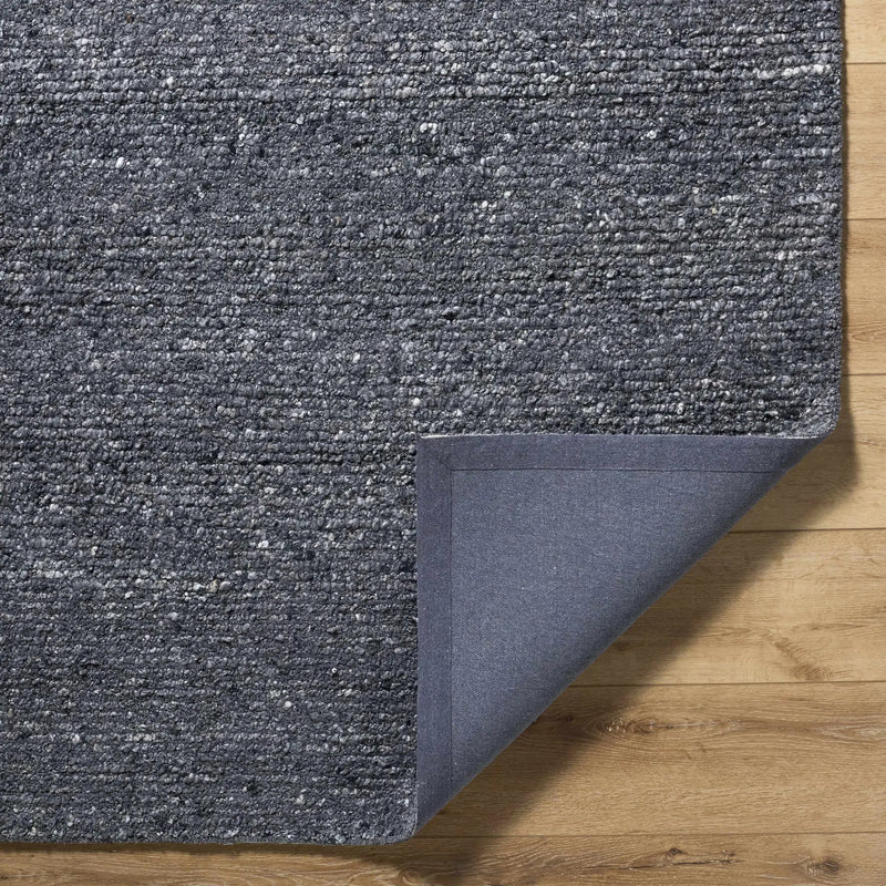 Winta Black Wool Area Rug by Boutique Rugs
