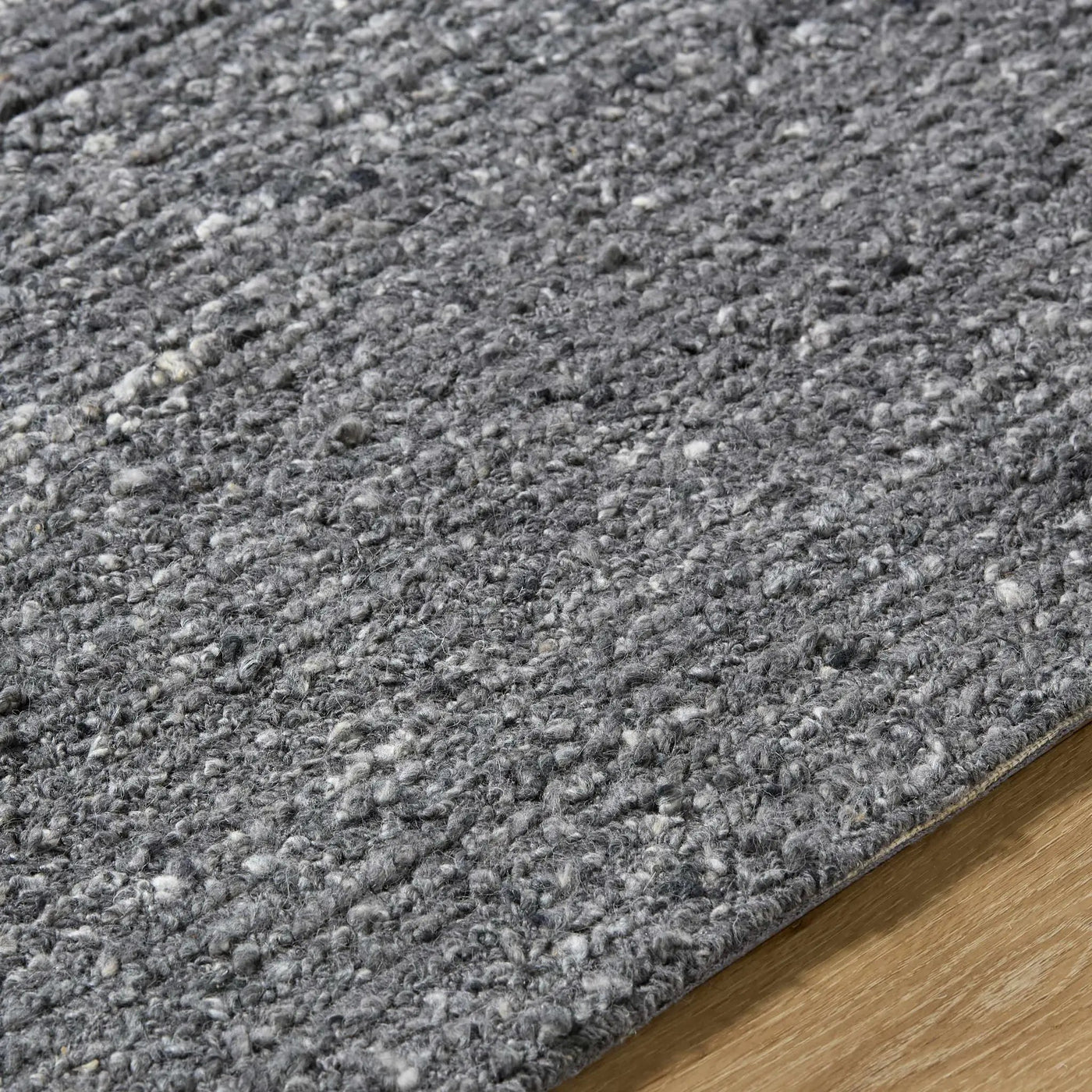 Winta Black Wool Area Rug by Boutique Rugs