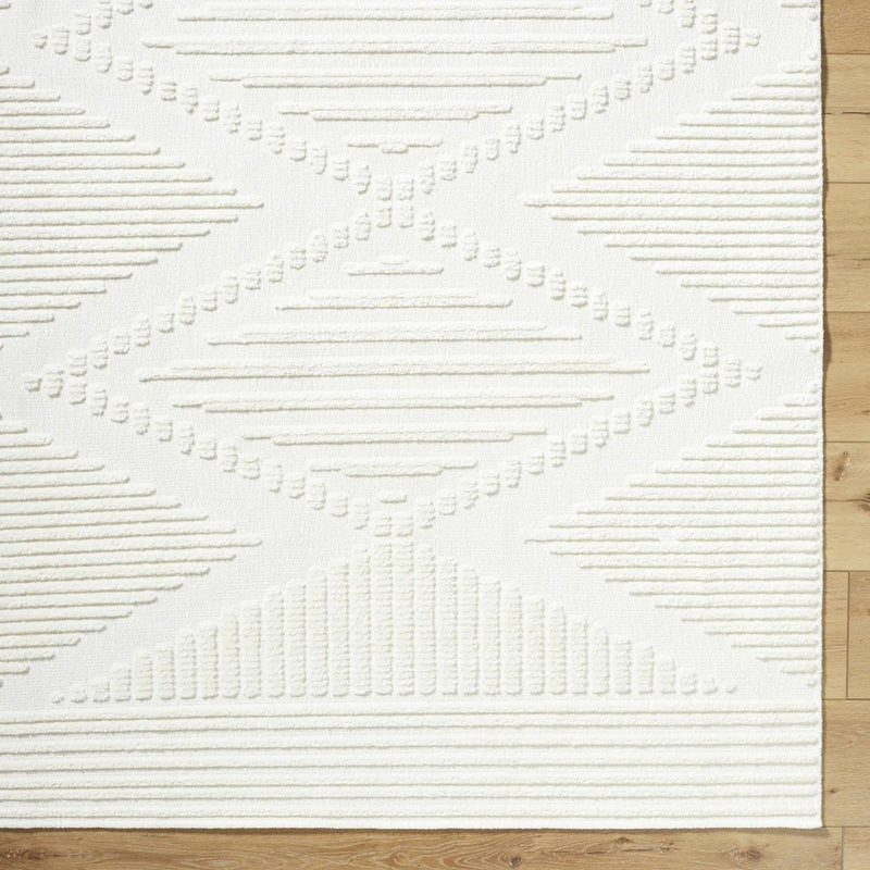 Annika Beige 3D Washable Area Rug by Boutique Rugs