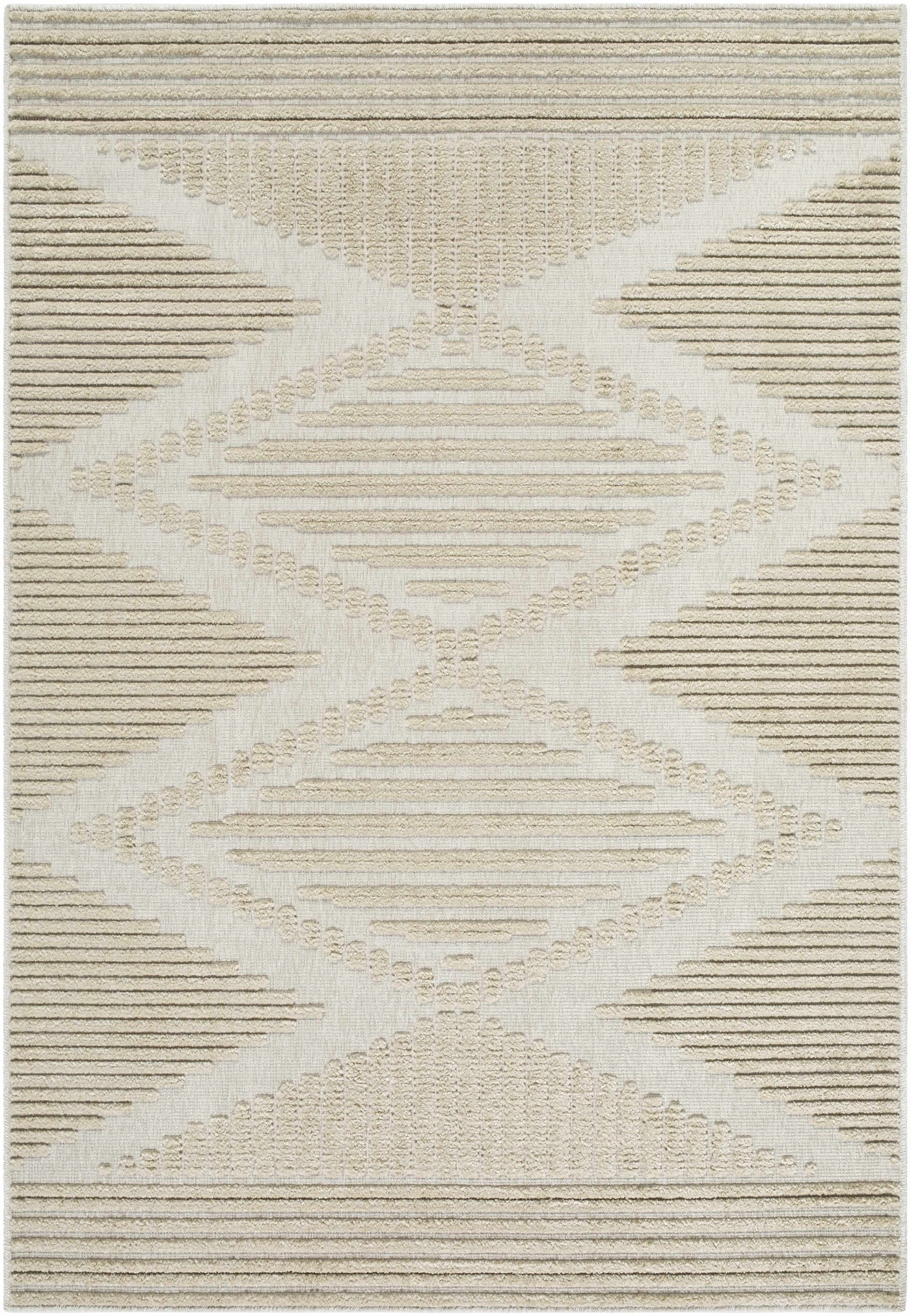Annika Light Brown 3D Washable Area Rug by Boutique Rugs