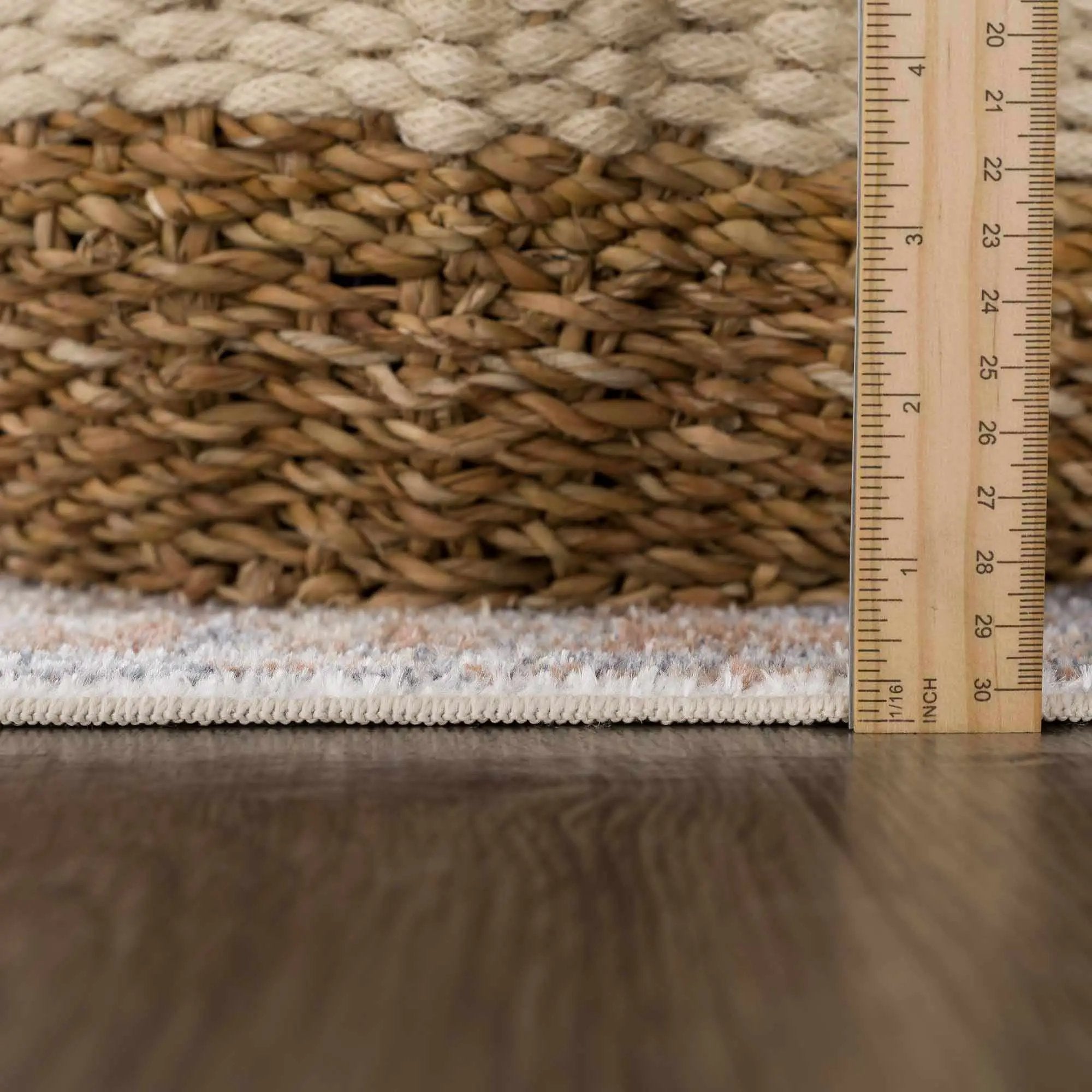 Rust Hera Washable Area Rug - Clearance by Boutique Rugs