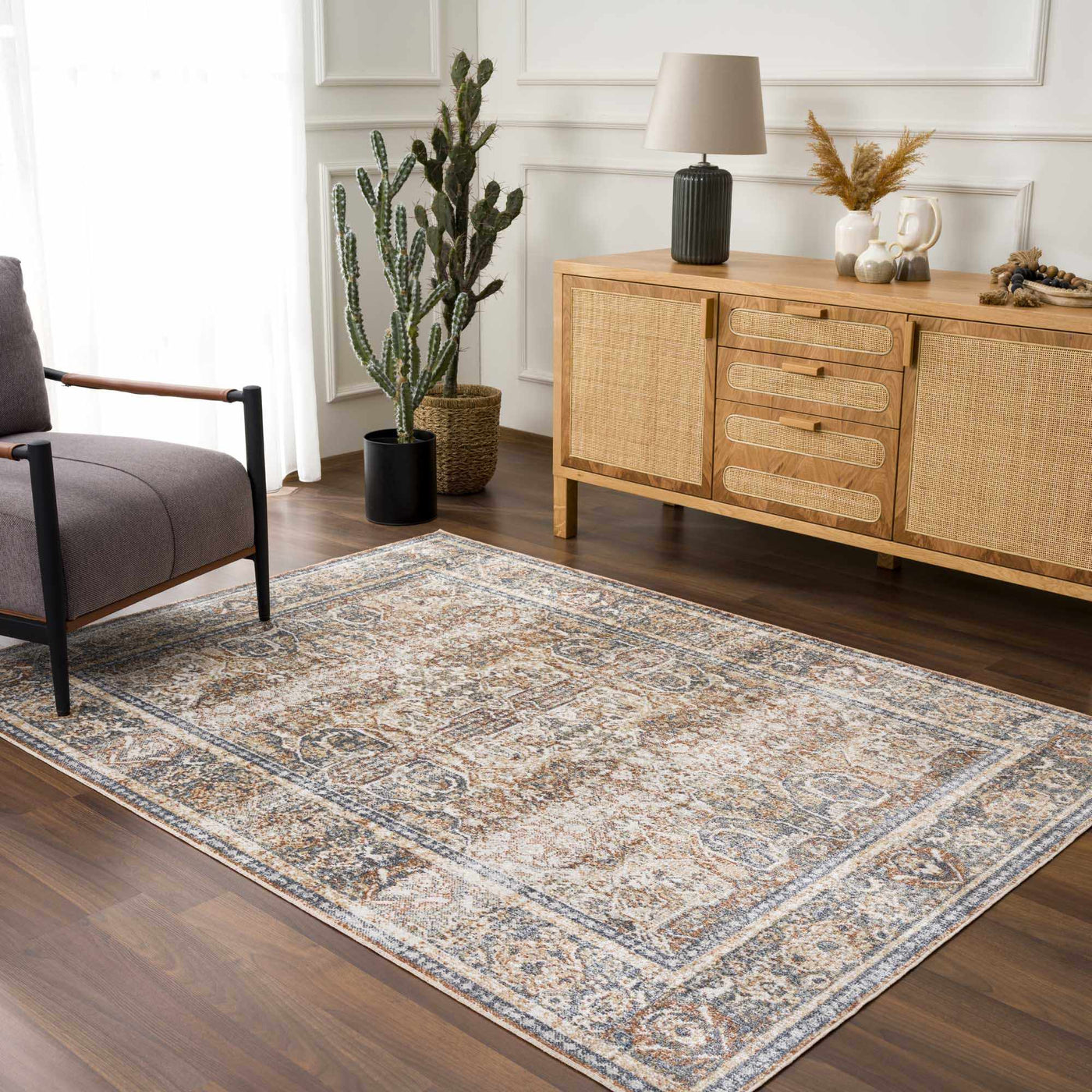 Arias Blue Boutique Washable Rug - Clearance by Boutique Rugs