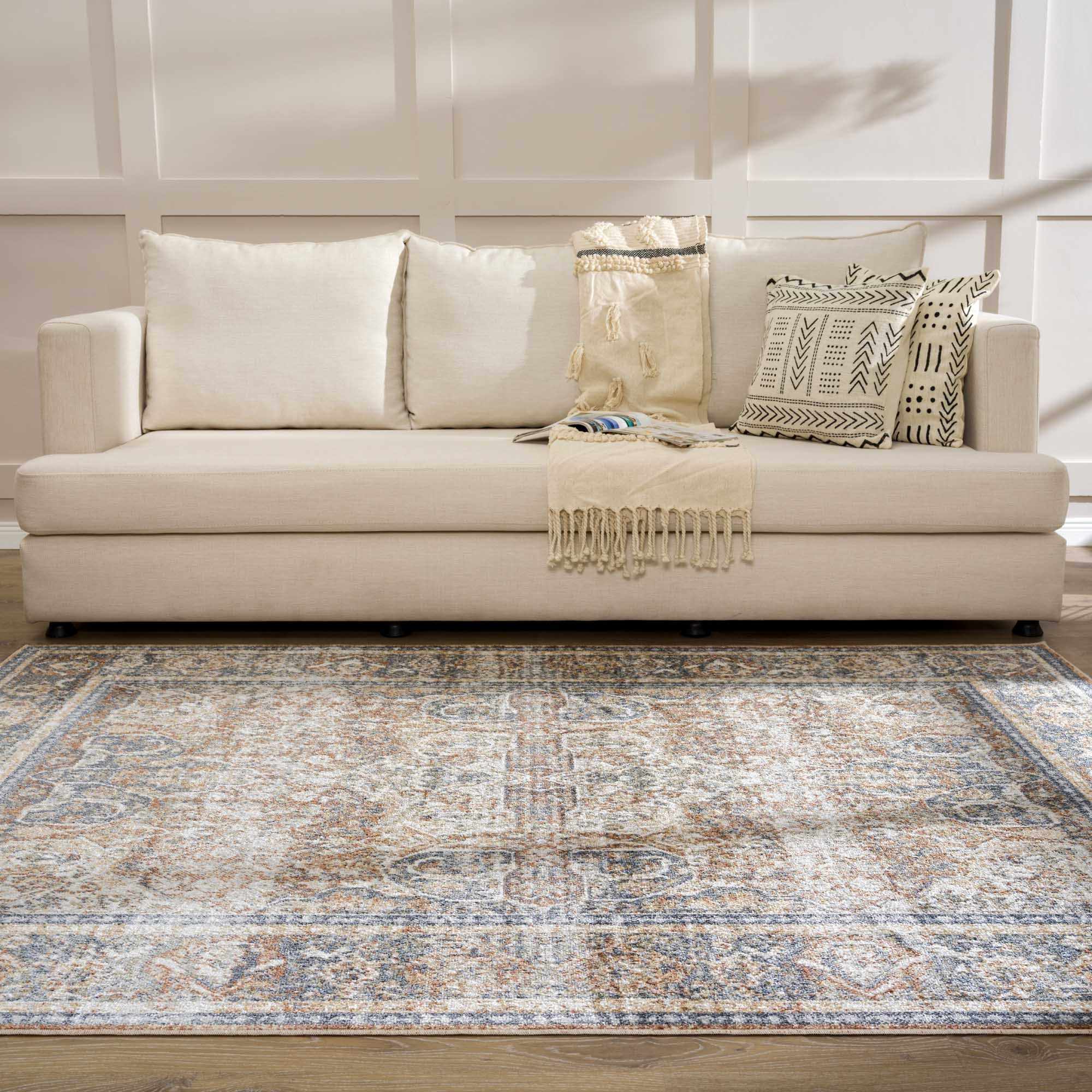Arias Blue Boutique Washable Rug - Clearance by Boutique Rugs