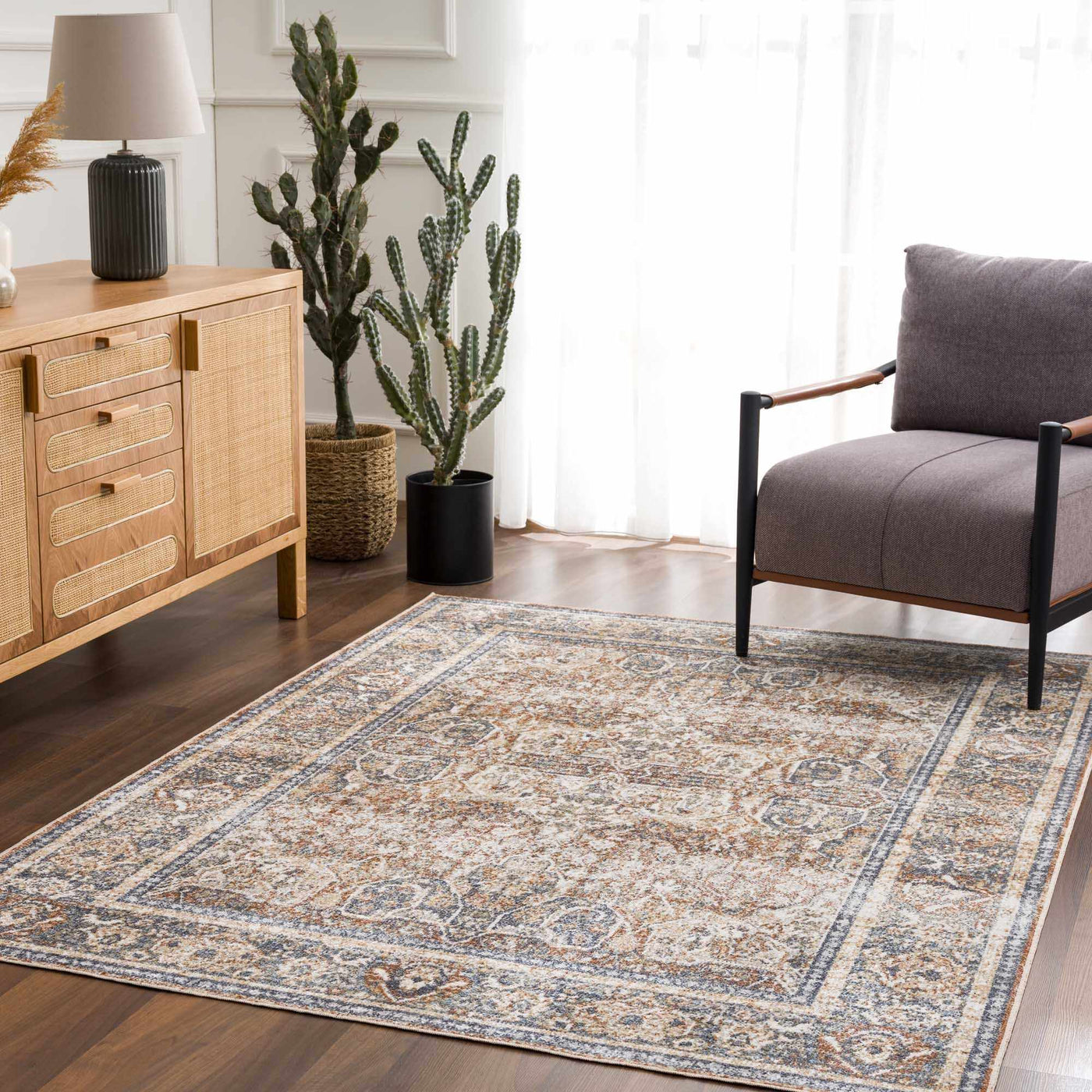 Arias Blue Boutique Washable Rug - Clearance by Boutique Rugs
