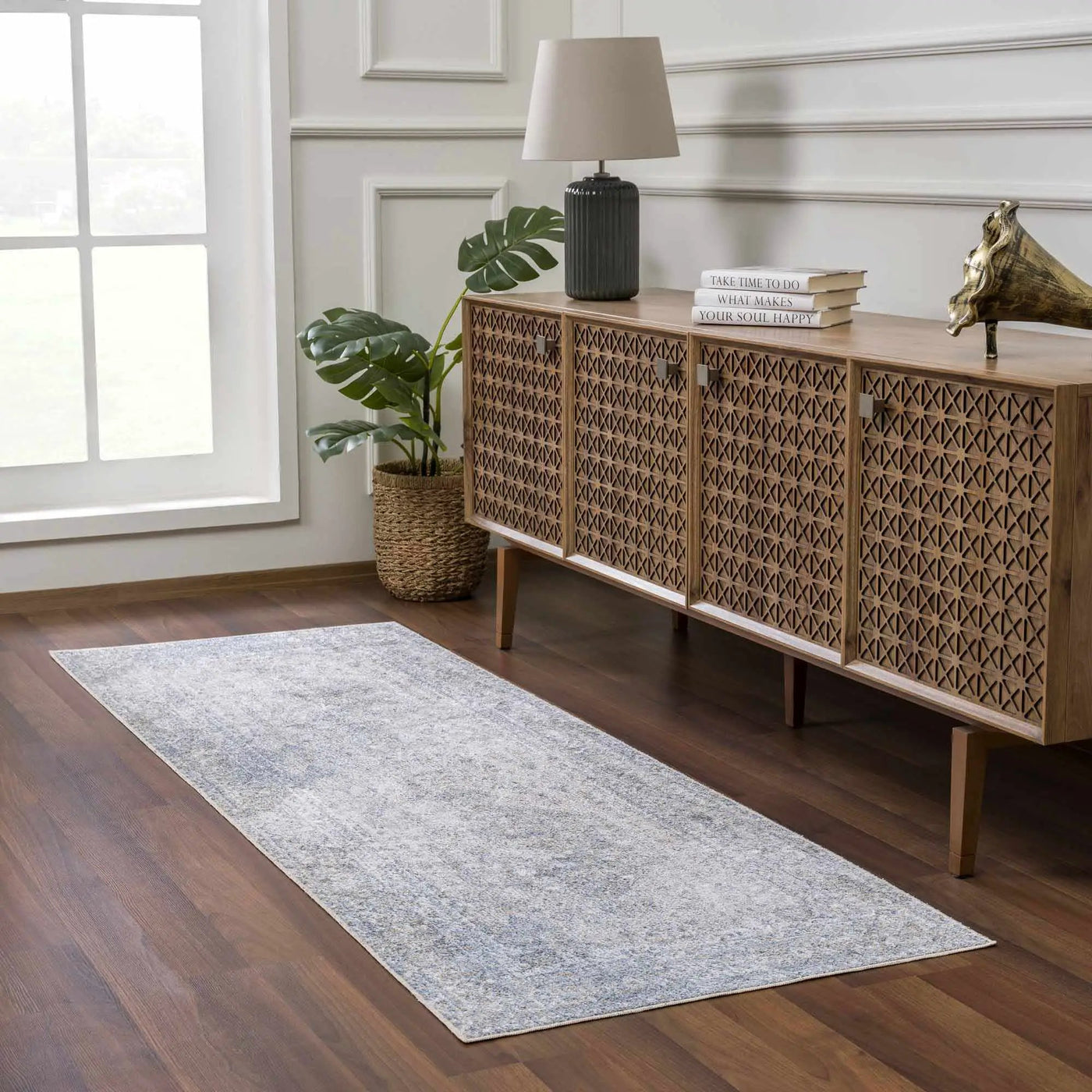 Gael Blue Boutique Washable Rug by Boutique Rugs