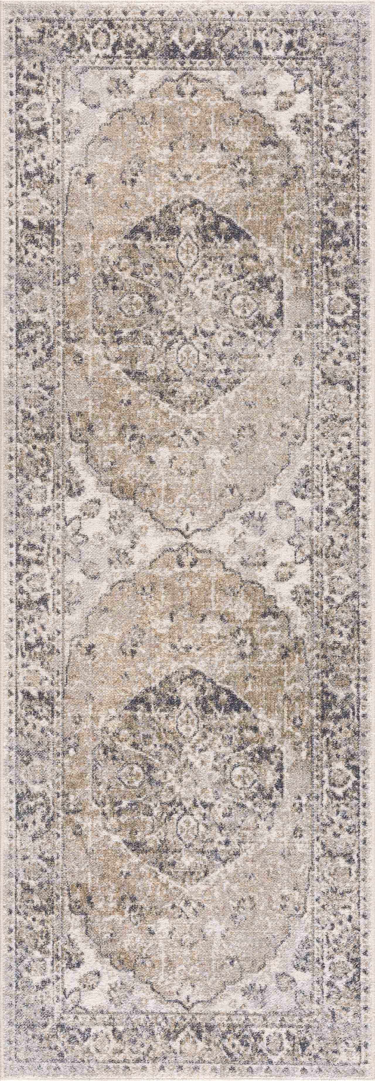 Rudo Beige Flat Pile Washable Rug by Boutique Rugs