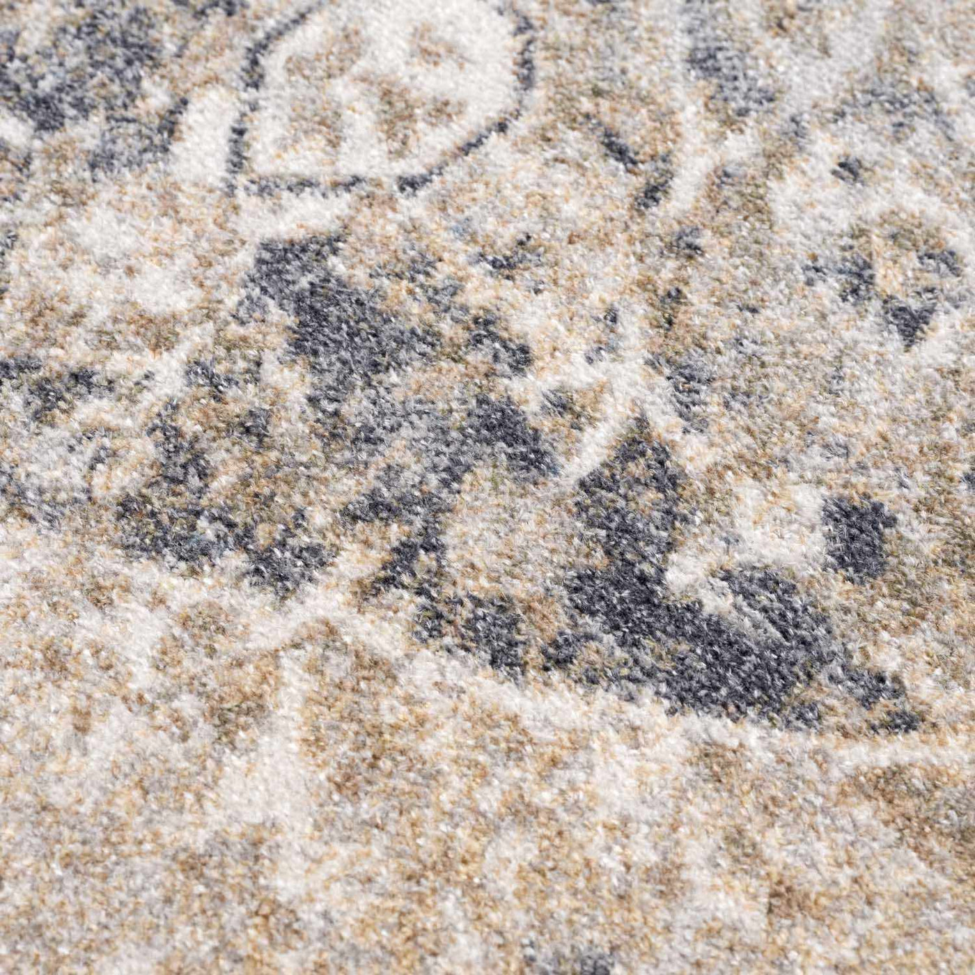 Rudo Beige Flat Pile Washable Rug by Boutique Rugs