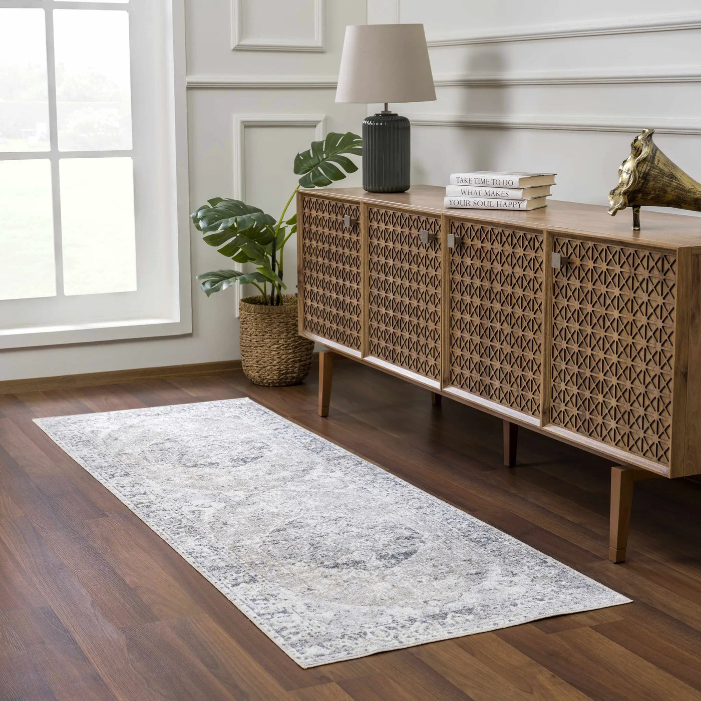 Rudo Flat Pile Washable Rug by Boutique Rugs