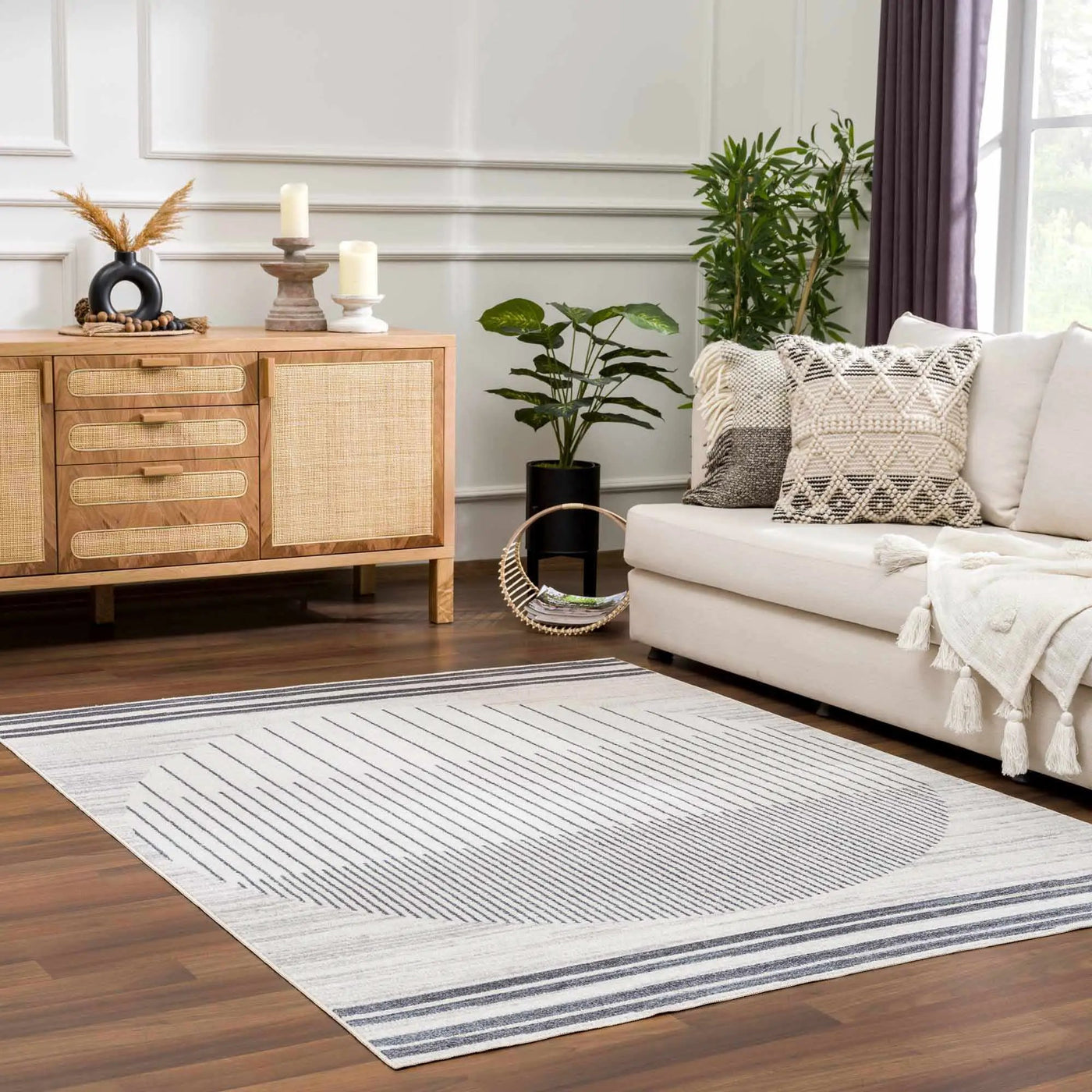 Thad Medium Gray Washable Area Rug by Boutique Rugs