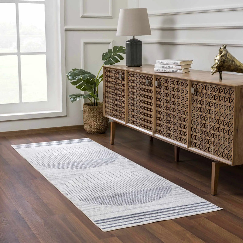 Thad Medium Gray Washable Area Rug by Boutique Rugs
