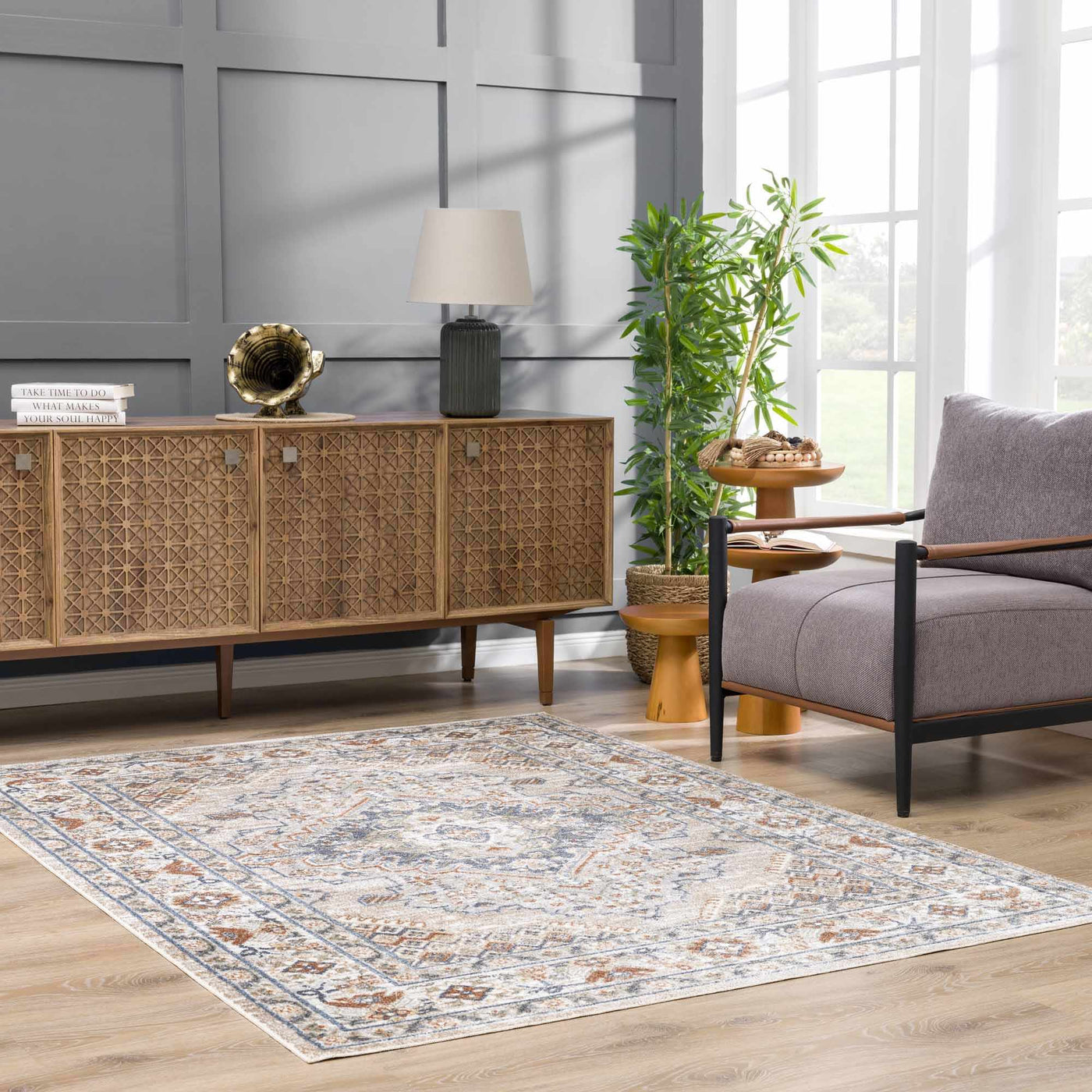Erez Flat Pile Washable Rug by Boutique Rugs