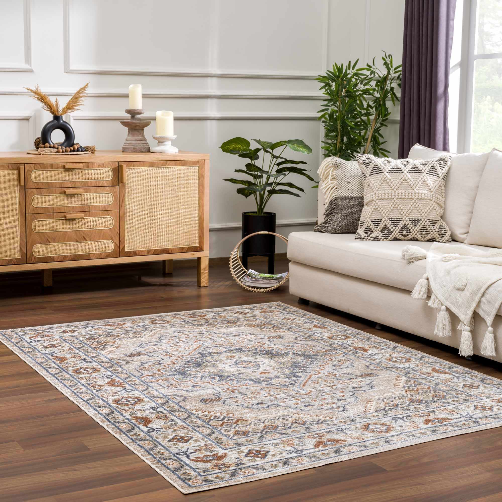 Erez Flat Pile Washable Rug by Boutique Rugs
