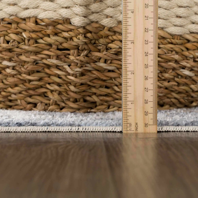 Aurum Blue Washable Area Rug by Hauteloom