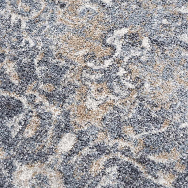 Aurum Blue Washable Area Rug by Hauteloom