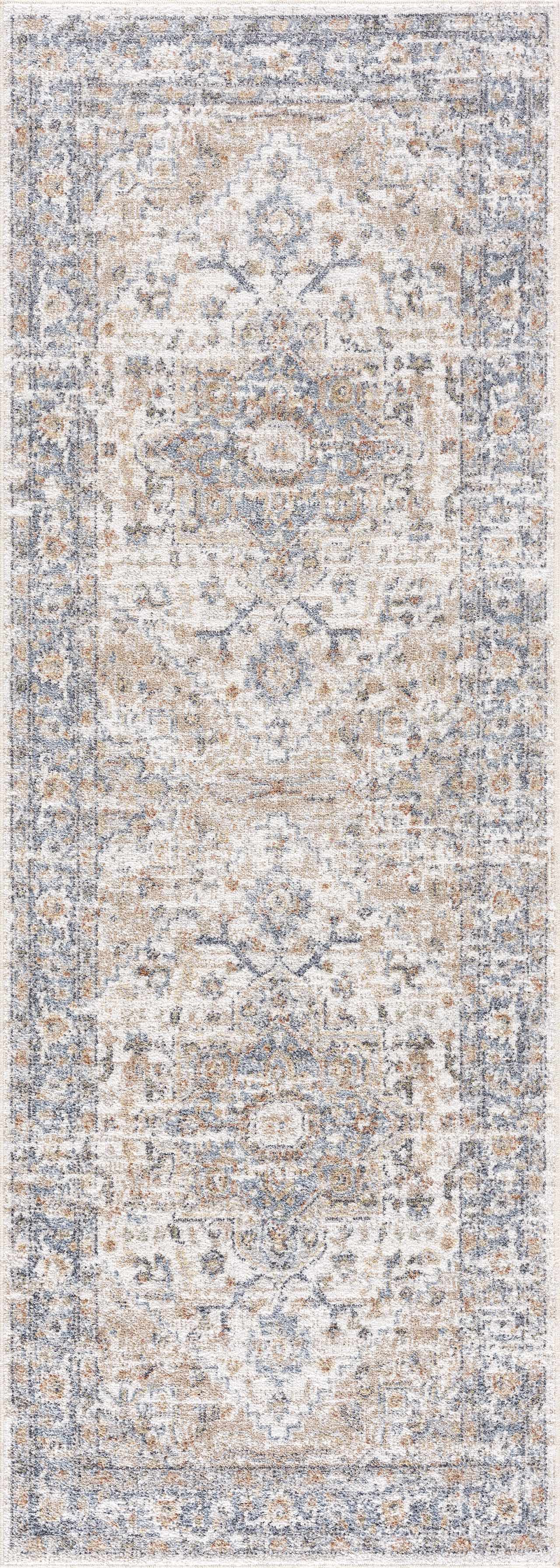 Ezri Cream Washable Area Rug by Boutique Rugs